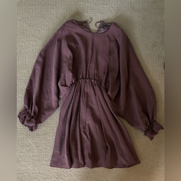 Zara Balloon Sleeve Dress (Brand New, Tags On) - Picture 2 of 2